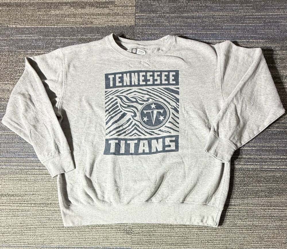 NFL Team Apparel Tennessee Titans Sweatshirt Size XL Gray